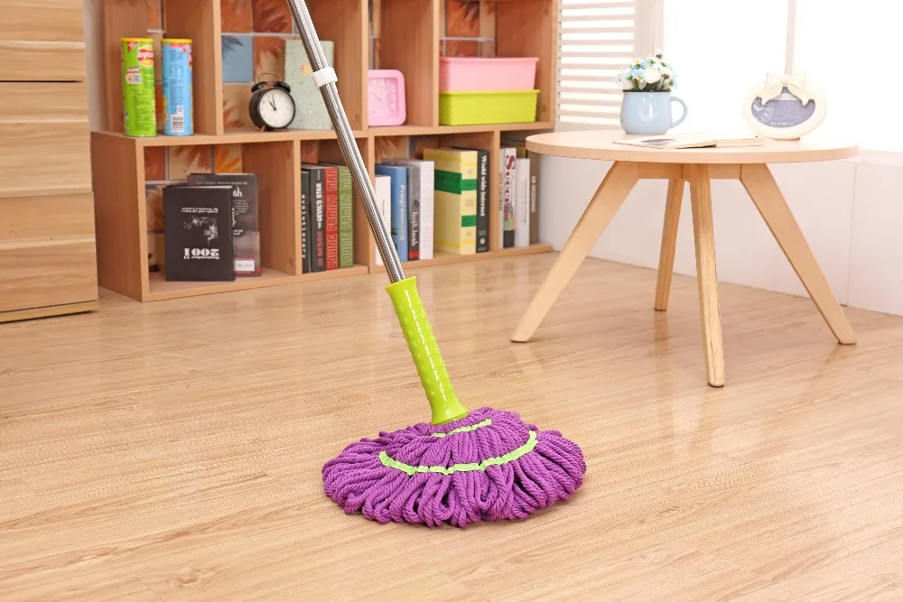 Handfree Automatic Quickie Microfiber Floor Cleaning Spin Cotton Twist