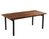 real pine wood industrial style dining table for restaurant dining room