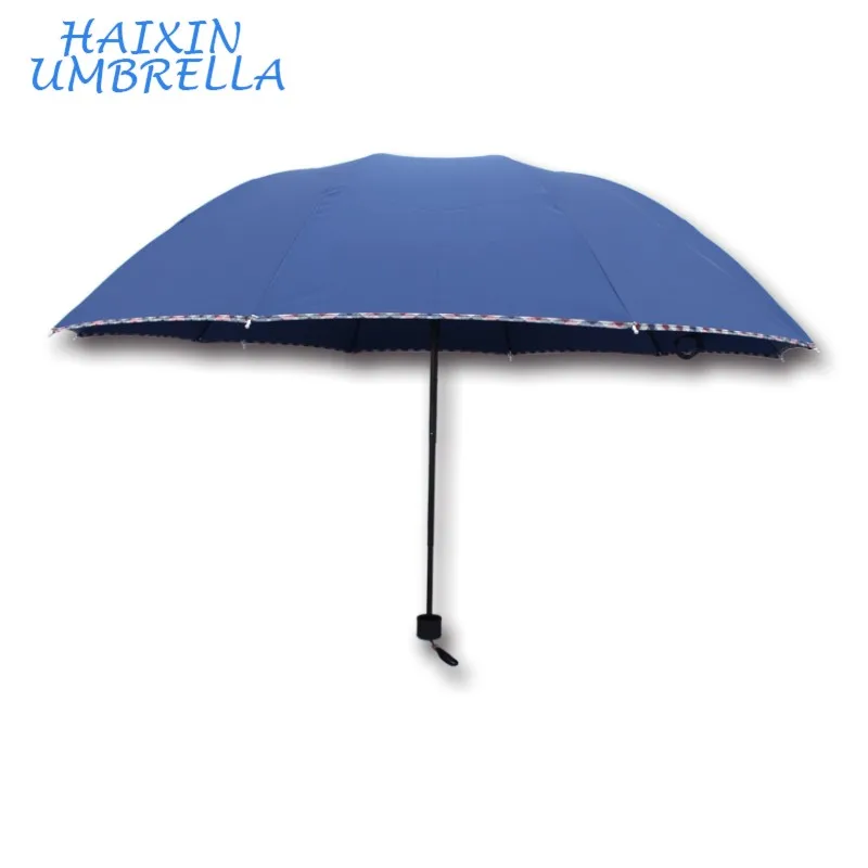 

3311E Top Quality Triple Folding Promotion Custom LOGO Print Big Size Folding Umbrella For Two People For Sale, Customized or any normal colors