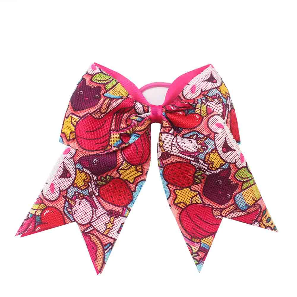 

6 inch print hair bows lovely cheer bows for girls