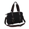 New arrival old fashion designer black tote handbag excellent quality bolsos de moda women canvas hand bag
