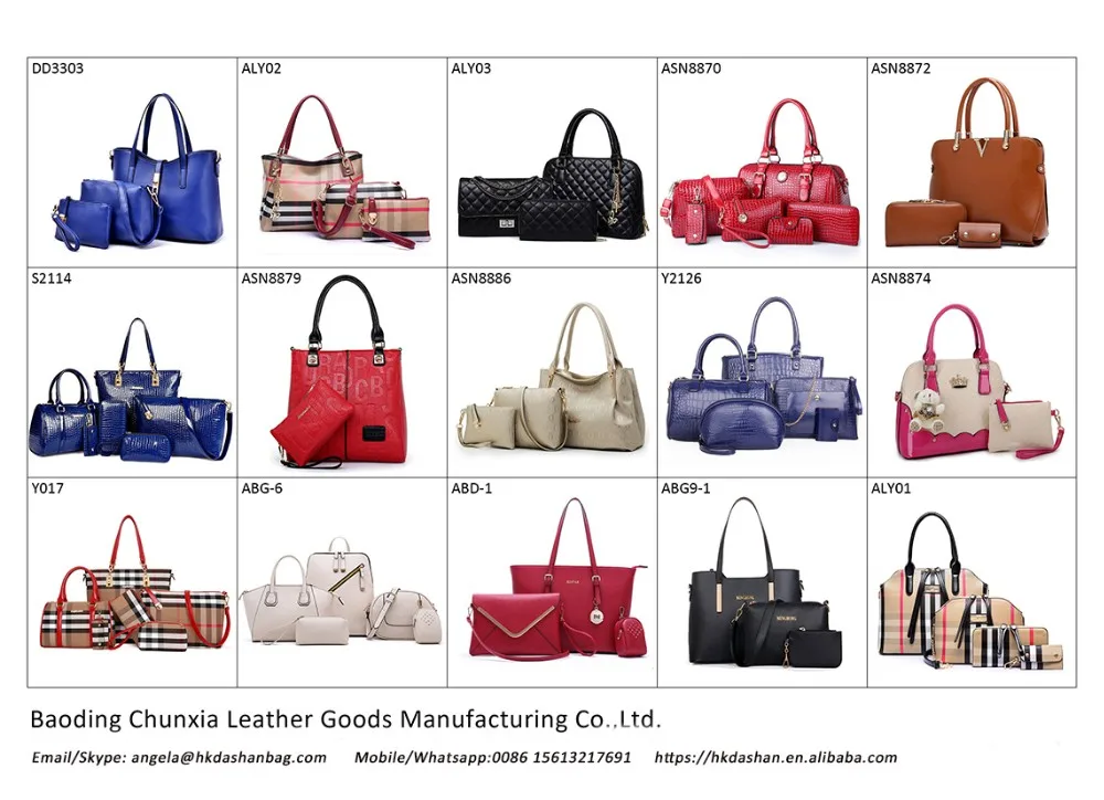 Wholesale Bags Women Handbags Sets Designer Handbags Set For Women