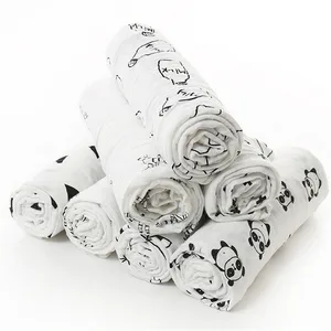 2018 New Trending Amazon Top Seller Baby Private Label Muslin Swaddle Wrap Blankets 70 Bamboo 30 Cotton 2pcs Luxury Gifts