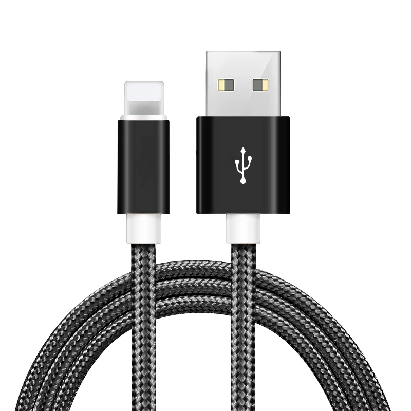 1 meter 3ft nylon braided for iphone 8 fast charging usb cable for iphone usb cable