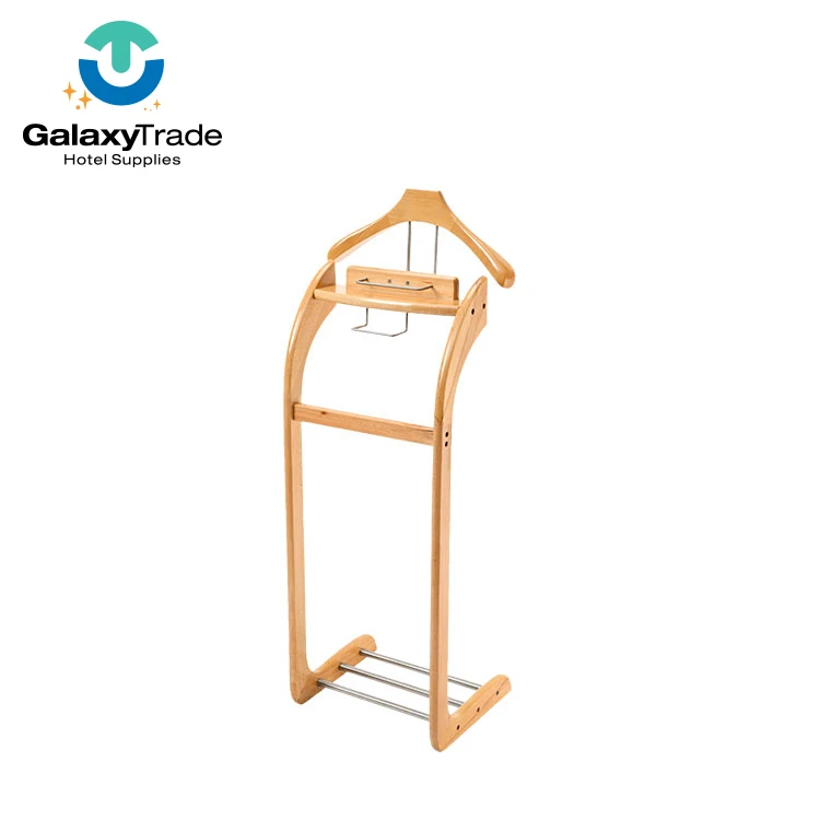 

Hotel Bedroom Furniture Coat Hanger Stand Rack For Clothes, Brown/natural