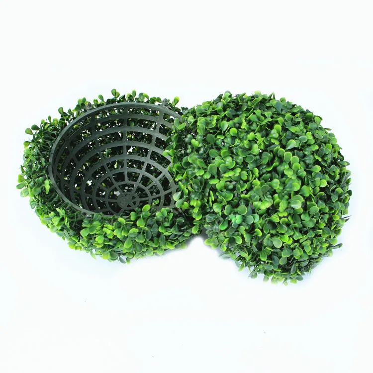Vssictor Palla Topiaria da Appendere in Legno di bosso Verde Erba Buxus da 25 cm 