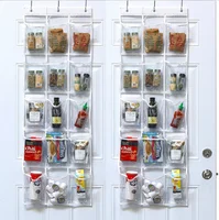 

15 pocket Simple Houseware Crystal Clear Over The Door Hanging Pantry Organizer