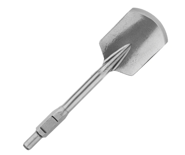 30mm PH65 Hex Shank Demolition Jack Hammer Clay Spade Chisel for Removing Hard Dirt Clay and Loose Concrete