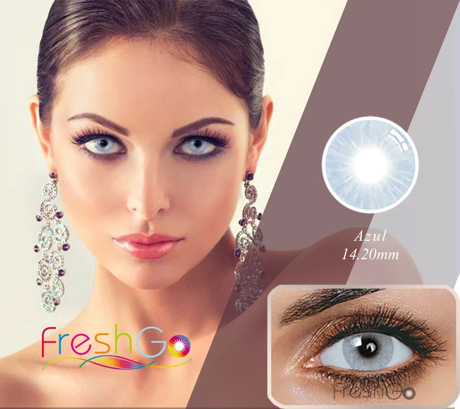 Freshgo Natural 13 Colored Contact Lenses High Quality Soft Comfortable Color Contact Lens