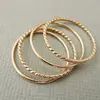 925 Sterling Silver Thin Twist and Smooth Rings Knuckle Ring Midi Ring Gold Filled Jewelry 4 Stacking Rings