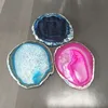 Multi Mixed Color Agate Slice Coaster Cup Pad for Home Decoration