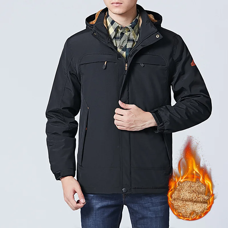 Custom man winter jacket brands for Camping and Hiking Wear