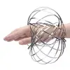 2 Pack Flow Stainless Steel Rings Kinetic Spring Toy for Kids