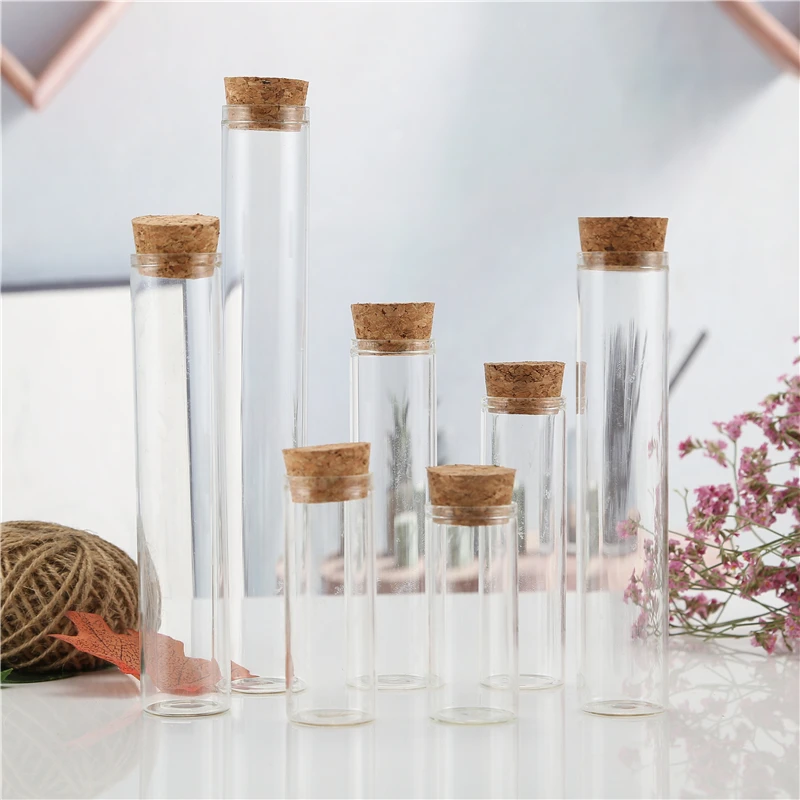 5ml Small Perfume Test Tube Bottles Transparent Wishing Bottles With