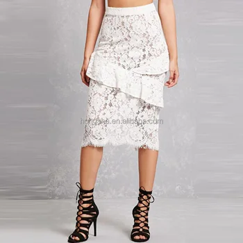 cotton lace skirt