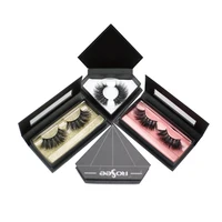 

2019 premium soft faux 3d thick mink eyelashes with custom packaging