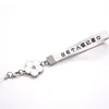 Fashionable leather key chain short lanyards with metal accessories