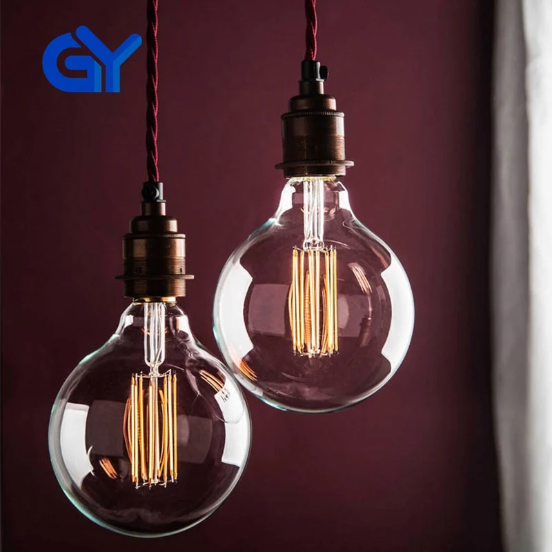 Vintage industrial and home use Edison LED filament bulb light 8 Wattage E27 base type