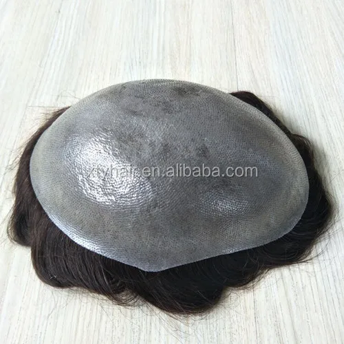 

good quality thin skin injection toupee for black men, injected hair systems