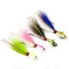 FJORD 10g to 10oz Saltwater teaser jigging lures bucktail lead head jigs with deer hair