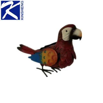 Garden Decorative Metal Material Little Bird With Movable Wings