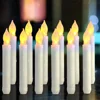 Homemory Flickering Electric LED Taper Candles, Battery Powered Flameless Window Candles for Home, Party & Festival Decoration