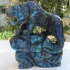 Natural crystal animal carvings labradorite tigers for decoration