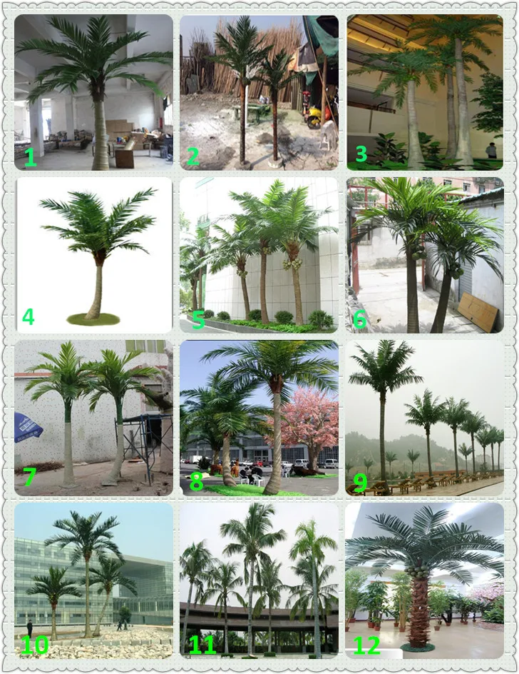 Hotsale Cheap Guangzhou Factory Artificial Big Preserved Palm Tree For
