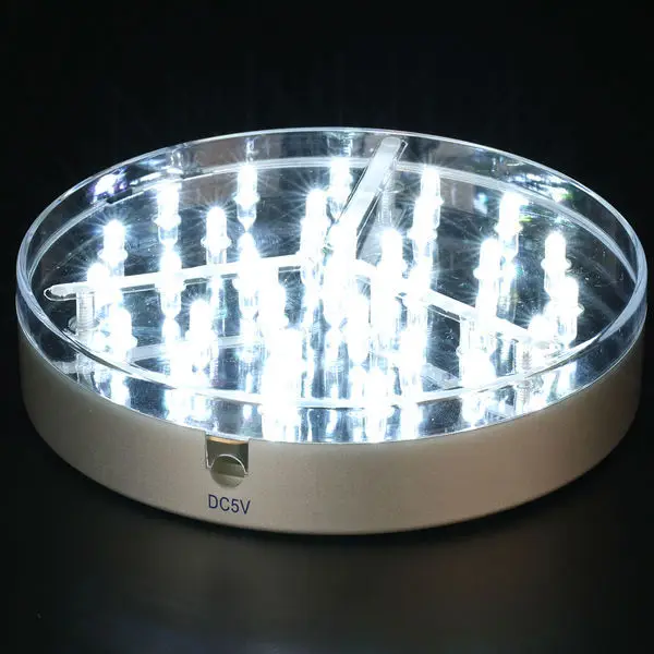 6inch white led light base 