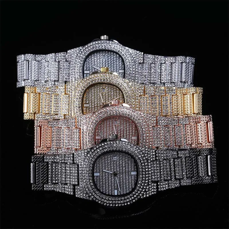 New women Watches Luxury Crystal Watch Gold Diamond Rhinestone Wrist watch
