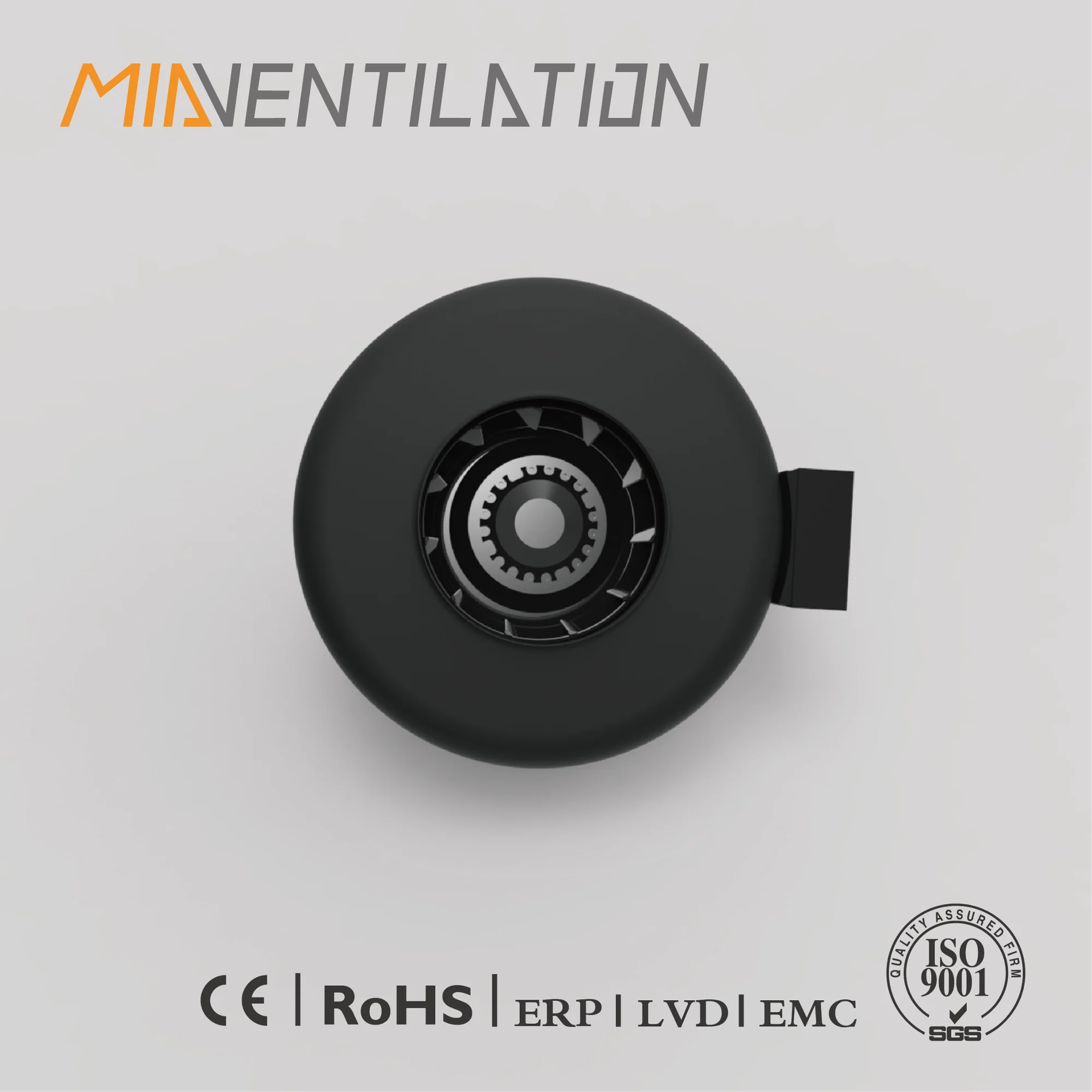 Mia round pipe fan reversible installation CK160