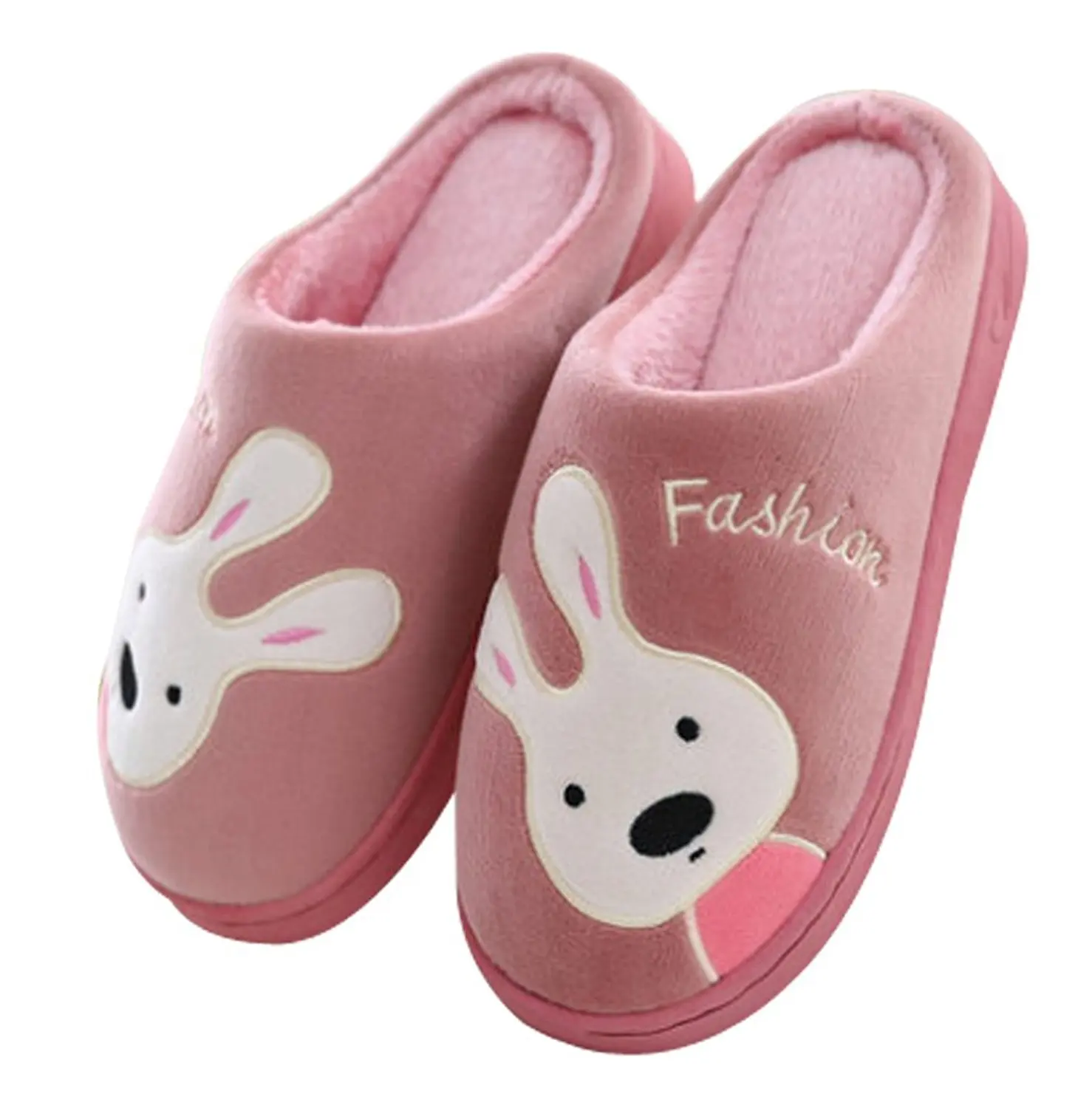 Maybest Womens Indoor Warm Slippers Ladies Girls Cute Cartoon Winter Soft Cozy Non-Slip Plush Mules Home Bedroom Slip-on Shoes