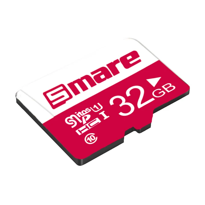 Smare Bluk Taiwan Chip Material Mini TF Card Red Color 32GB 64GB 128GB Class 10 U1 U3 High Speed Micro Flash SD Memory Card