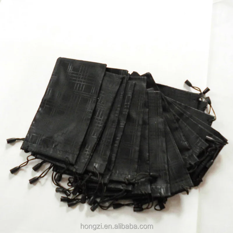 

hot Glasses Case Soft Waterproof Cloth Sunglasses Bag Glasses Pouch Black Color Eyewear Accessories