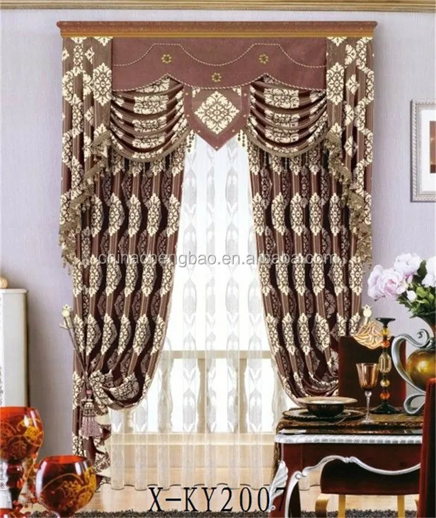 Neueste fenster crown vorhang design wohnzimmer vorhänge vorhang ...
