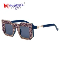 

Square Sunglasses women Luxury Brand vintage rhinestone Sun glasses Men steampunk oculos de sol feminino