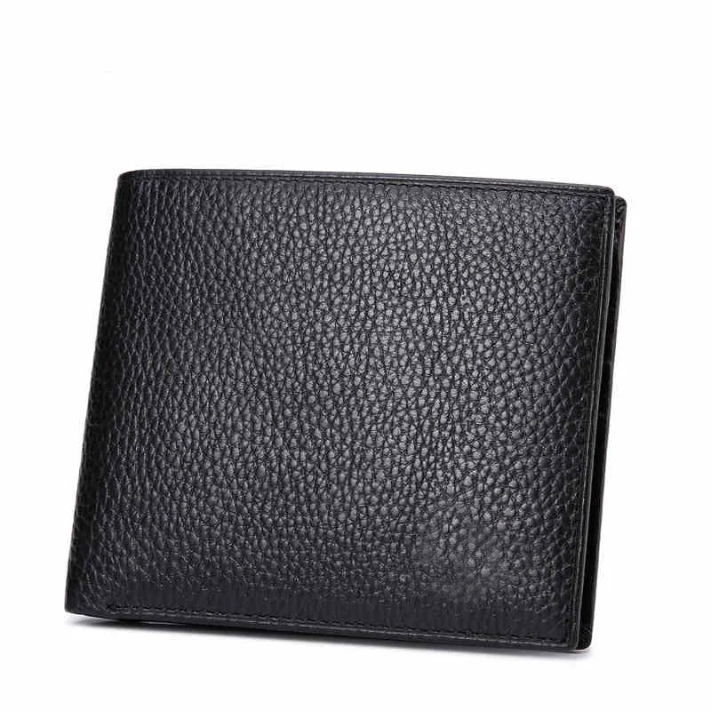 Wb1168 черный натуральная кожа короткий мужской кошелек