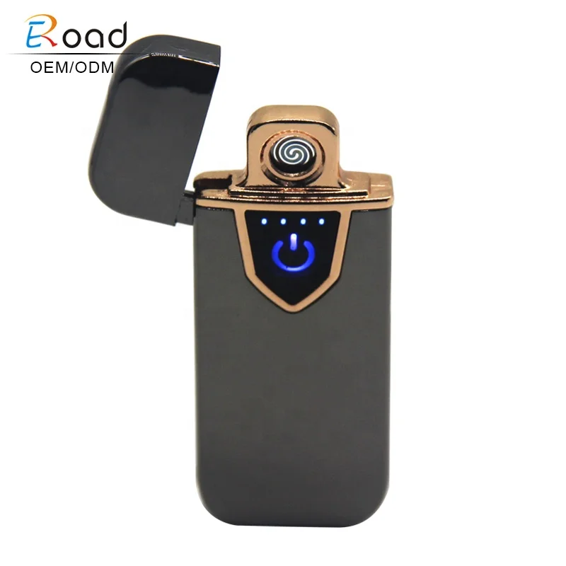 

USB Rechargeable Lighter, Windproof Mini Coil Lighter No Gas Flameless Cigarette Lighter, 11 colors
