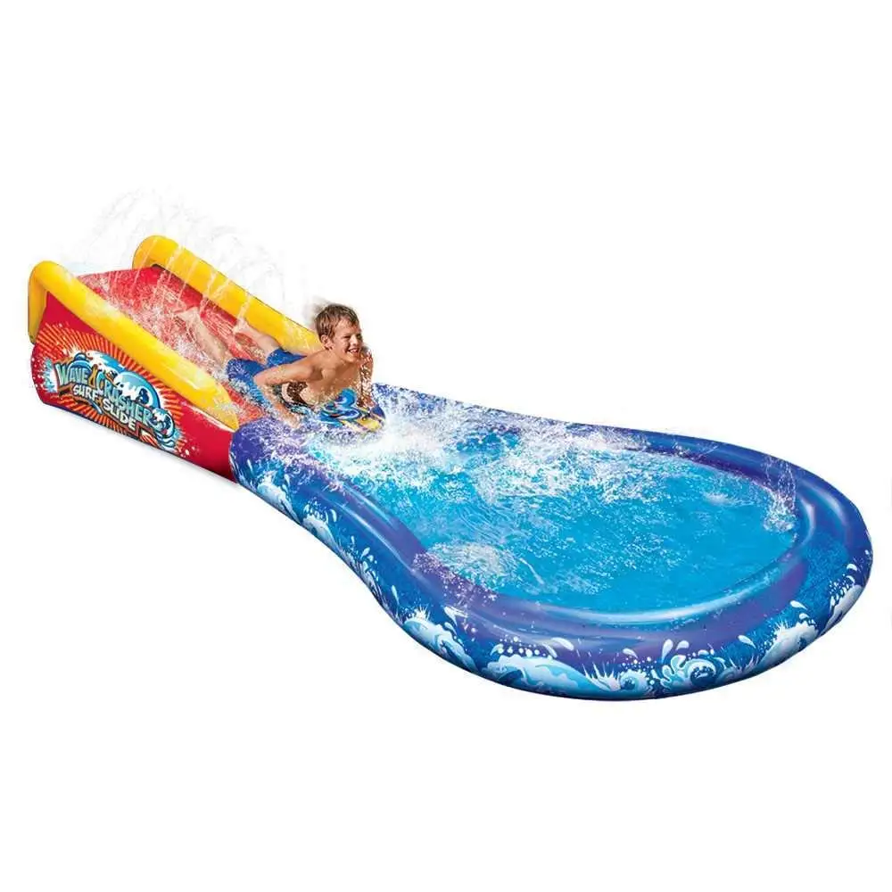 

Inflatable Wave Crasher Surf Water SLIDER and Kiddie Pool with Body Board