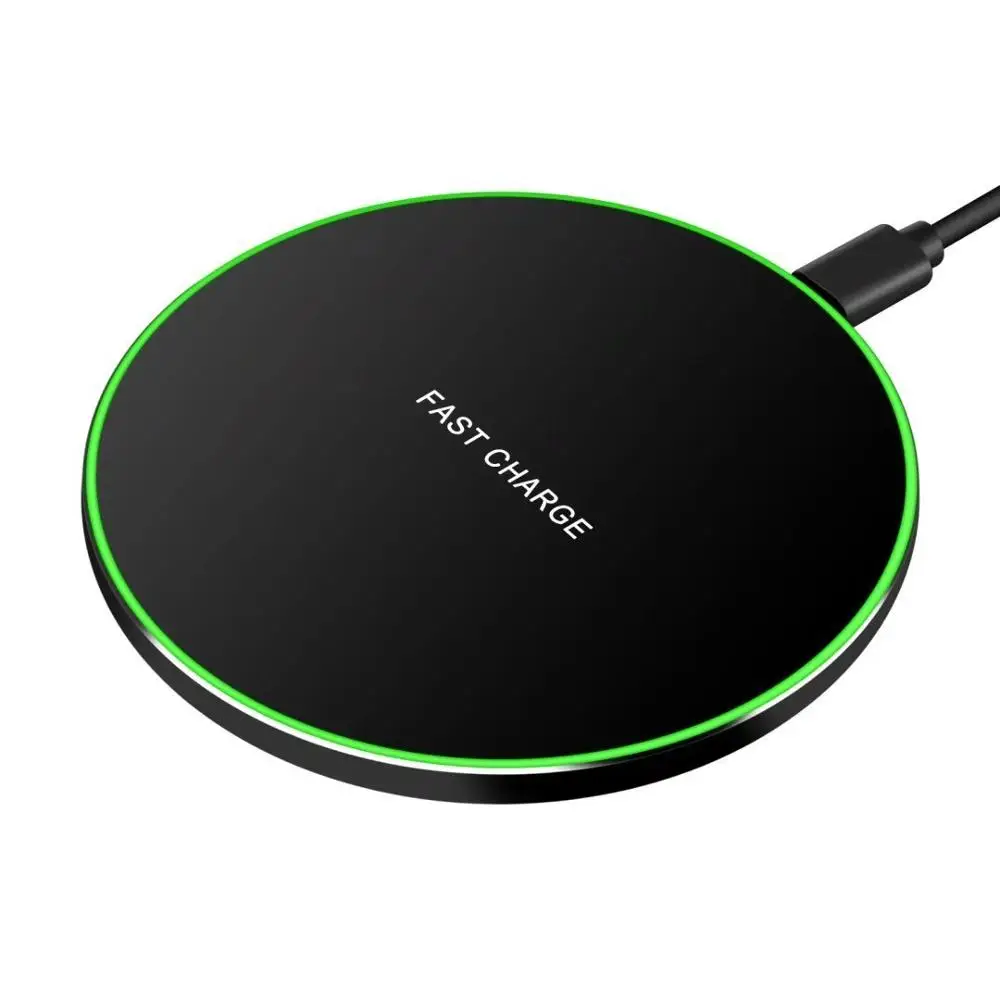 

Free shipping universal 10W qi wireless maobile phone charger for samsung for iphone fast charging wireless, Black;gold;white;grey