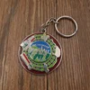 Custom made hard enamel metal keychains for sale