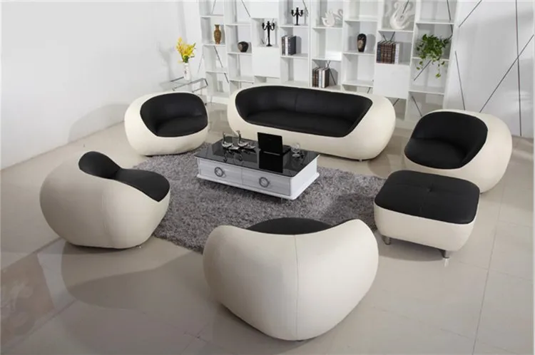 Modern leather sofa set design genuine leather sofa