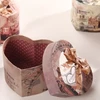 Creative valentine's day gift box with heart bow opening paper heart packaging box