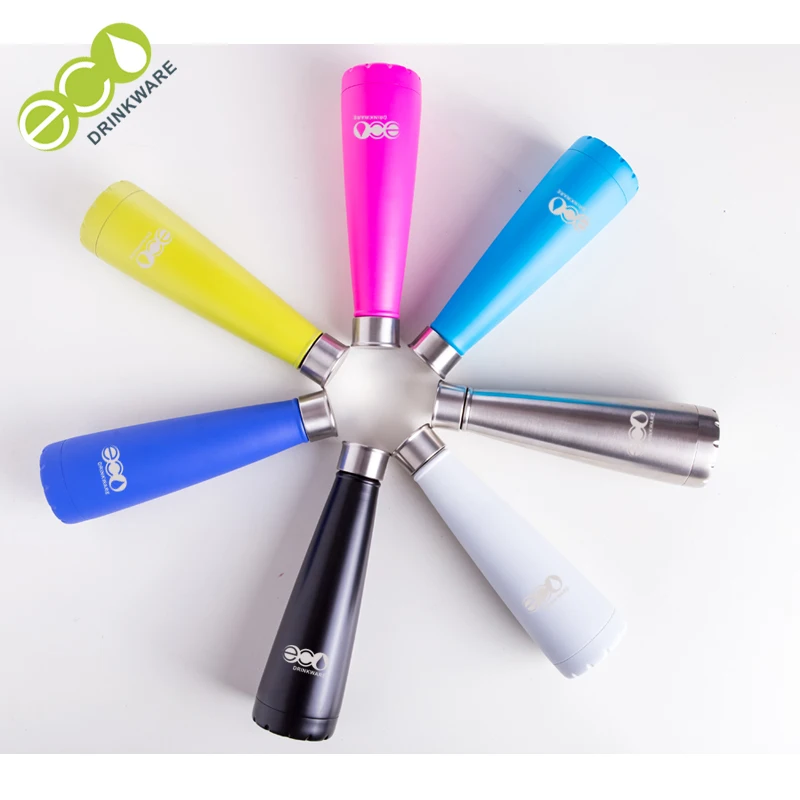 GV011 500ML/17OZ In Stock Double Wall Stainless Steel cola shaped Vacuum Insulated bottle thermos