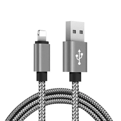 

mobile phone Usb Alloy braided Nylon fast charging cable, Multi color