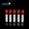 sterile 10ml plastic glass vacuum red cap plain 5ml anticoagulant blood collection test tubes with clot activator