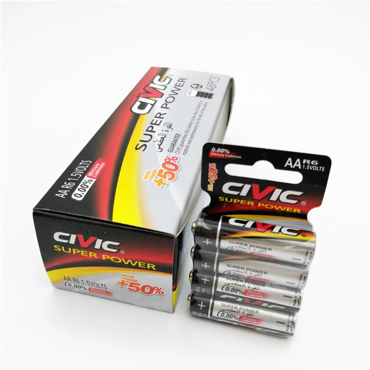 R6,Aa,Um3,1.5v Primary Super Power Carbon Dry Batteries For Wireless