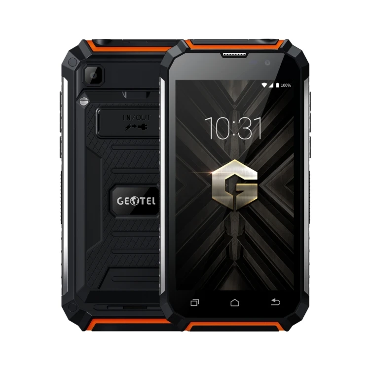

High Quality Geotel G1 Smartphone 2GB 16GB 7500mAh Battery 5.0 inch Android 7.0 Shockproof Mobile Phone, Black gold