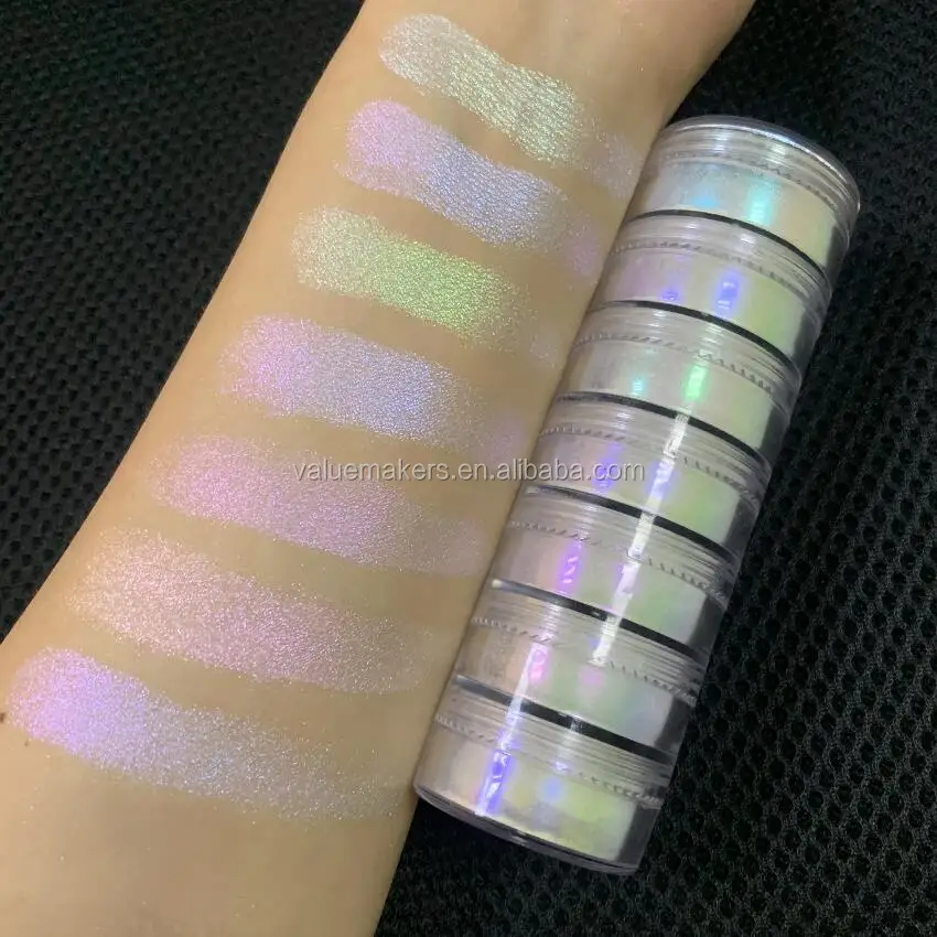 

Cosmetic loose pigments highlighter powder makeup duochrome loose pigments