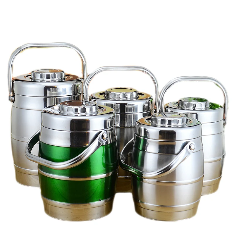 
Multi-Size Curve Type Stainless Steel Food Container Food Carrier Vacuum Thermal Cooker 